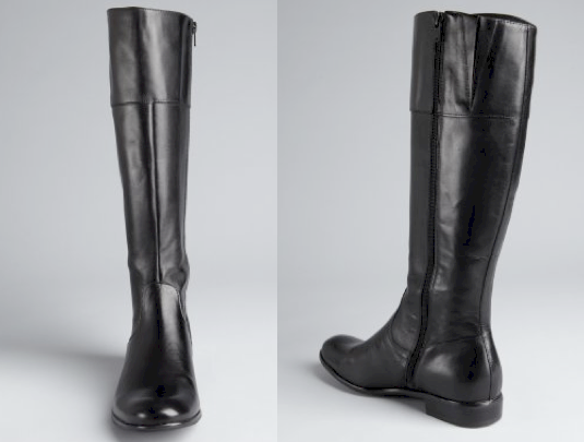 Ciao Bella black leather 'San Severo' flat boots